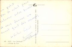 CPM Nice Vue Generale L'Entree Du Port