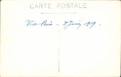 CARTE PHOTO Vert Bois Juin 1919