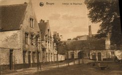 POSTAL Brujas Interior De Beguinage de la VENDIMIA