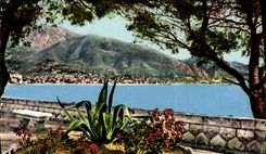 CPM La Cote d'Azur Menton Vue Generale De La sortie du tunnel du Cap Martin