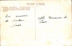 Consistorio de Londres de la POSTAL de la VENDIMIA