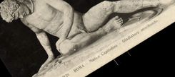 VINTAGE POSTCARD Roma Museo Capitolino Gladiatore moribondo