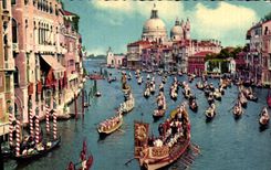 MODERN CARD Venezia Canal Large E Regata Storica