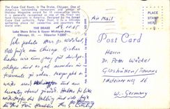 MODERN CARD The Cape Cod room in the Drake Chicago