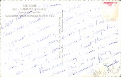 MODERN CARD Formidable Camaret Top of PEN Hir rock cliff