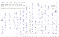 CPM La Cote Barque Au Repos