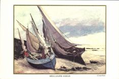 MODERN CARD Better Wishes Boat