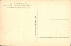 CPA Loches Le Chateau Le donjon L'entree et la cour Louis XI