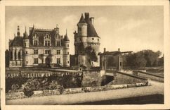 POSTAL Chenonceau de la VENDIMIA el castillo el ala Thomas Bohier la torre de las marcas
