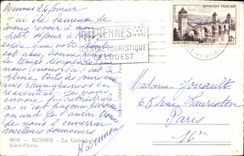 MODERN CARD Rennes the Cathedral Saint Pierre