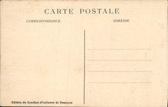 VINTAGE POSTCARD Besancon les Bains View of the Casino and the Establishment of the Saline Baths of Mouillere