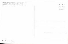 MODERN CARD Croce degli Zaccaria GGenova Museo del Tesoro di San Lorenzo