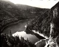 MODERN CARD Artificial Lake of Doubs and Free Swiss Barrage of Chatelot
