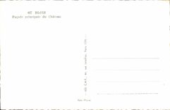 CPM Blois Facade Principale du Chateau