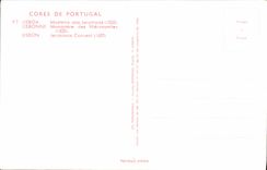 MODERN CARD Lisboa Mosteriro back Jeronimos
