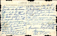 CPA La Vie aux Champs La Fille du Passeur Folklore