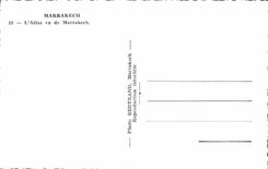 MODERN CARD Marrakech the Atlas Seen of Marrakech