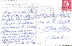 MODERN CARD Cannes Seen On the Beach and Suquet