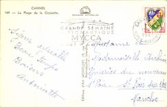 CPM Cannes La Plage de la Croisette