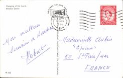 POSTAL MODERNA cambiando del castillo Londres de Windsor del protector