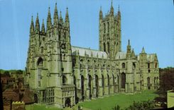 MODERN CARD Canterbury Cathedral From Christchurch