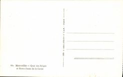 CPM Marseille Quai des Belges et Notre Dame de la Garde Bateau