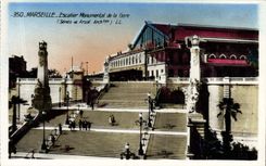 CPM Marseille Escalier Monumental de la Gare