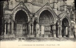 CPA Cathedrale De Chartres Portail Nord