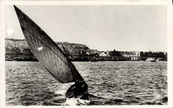 CPM Alger Vue Prise en Rade Bateau 