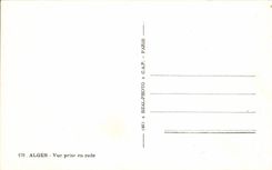 CPM Alger Vue Prise en Rade Bateau 