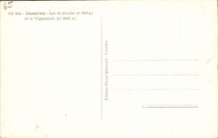 MODERN CARD Cauterets Lake Gaube and Vignemale