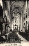 VINTAGE POSTCARD Heavy Interior of the Church