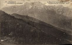 VINTAGE POSTCARD Environs of Bagneres de Bigorre the solid mass of Arbizon Seen from has Col of Aspin