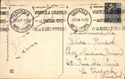 CPA Lourdes La Grotte Et La Basilique