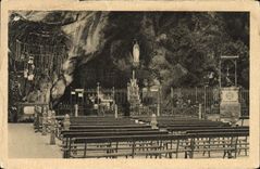 CPA Lourdes La Grotte miraculeuse 