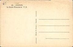 CPA Lourdes La Grotte miraculeuse 