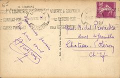 VINTAGE POSTCARD Heavy the playe Peyramale and the strong castle