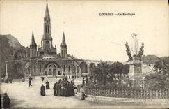 CPA Lourdes La Basilique