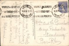 VINTAGE POSTCARD Heavy the cave during the mass