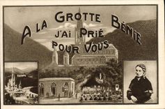 CPA Lourdes Souvenir