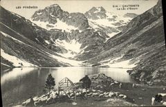 VINTAGE POSTCARD Cauterets the Lake Estom