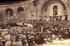 CPA Lourdes Benediction des Malades