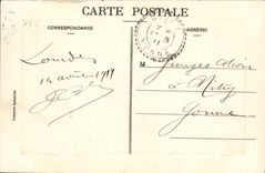 VINTAGE POSTCARD Heavy Pilgrimage going to the blessing