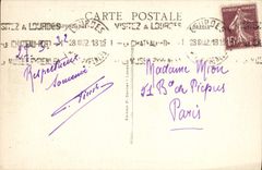 VINTAGE POSTCARD Heavy Blessing of the Patients and Very St Sacrament