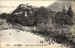 VINTAGE POSTCARD Heavy Esplanade and Strong Castle