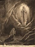 CPA Lourdes Apparition de la Vierge a Bernadette
