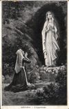 CPA Lourdes Apparition 