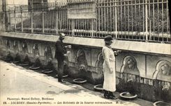VINTAGE POSTCARD Heavy Taps of the Miraculous Source