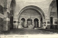 CPA Lourdes Interieur du Rosaire