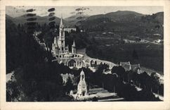 VINTAGE POSTCARD Heavy the Basilica and the Interallied Monument Seen Of the Castle